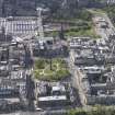 oblique aerial view of St Andrews Square, New Town, Scott Monument, looking SSE.