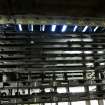 Interior. Locking Room. Locking Tray, non-track side. Detail, levers visible bottom.