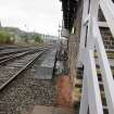 View of signal box track side from south.