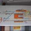 Interior. Signal Box. One of four images showing signal diagram.