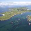 General oblique aerial view of the Isle of Gigha and Sound of Gigha, looking N.