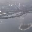 Oblique aerial view of Grangemouth Oil Refinery, taken from the N.