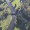 Oblique aerial view of Maudslie Bridge, taken from the NNW.