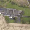 Oblique aerial view of Benvie Farm Buildings, taken from the S.