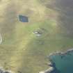 Oblique aerial view of Brough Lodge, Fetlar, looking NE.
