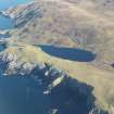 Oblique aerial view of Broch of Culswick, looking NE.