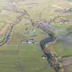 General oblique aerial view of Glenluce Abbey, looking N.