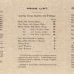 Kay's Curling Stones, price list 1920-21