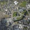 General oblique aerial view of the centre of Paisley centred on Paisley Abbey, looking to the E.