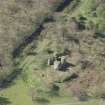 Oblique aerial view of Lochore Castle, looking to the E.
