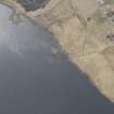 Oblique aerial view of Waterstein, Loch Mor, centred on the islet with the possible structure on it, looking SW.