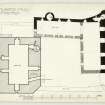 Plan of first floor of Duart Castle, Mull.
