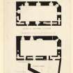 Plan of first and second floors of Carrick Castle.
Titled. 'Fig. 120. Carrick Castle. Loch Goil.'
