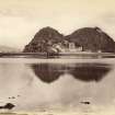 View of Dumbarton Castle and pier.

