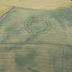 Oblique aerial view of the cropmarks of the fort at The Chesters, Spott, looking SW.