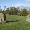 Pair of standing stones, view from south