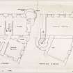 Aberdeen, Netherkirkgate, Benholm's Tower.
Floor plans.
Insc: 'First floor; Ground floor'.