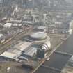 General oblique aerial view of The Hydro and Scottish Exhibition and Conference Centre, looking to the E.