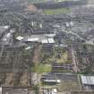 Oblique aerial view of Lochee and Camperdown Works, looking SSW.
