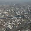 Oblique aerial view of central Glasgow, looking to the NNE.
