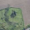 Oblique aerial view of Torthorwald Castle, looking S.