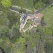 Oblique aerial view of Hawthornden Castle, looking NNE.