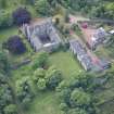 Oblique aerial view of Caroline Park House, looking SSW.