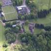 Oblique aerial view of Jerviston House, looking ESE.