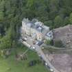 Oblique aerial view of Crossbasket Country House, looking NW.