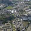 Oblique aerial view of the Commonwealth Games Village, Celtic Park and Emirates Arena, looking WNW.