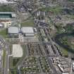 Oblique aerial view of Celtic Park and Emirates Arena, looking NE.