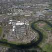 Oblique aerial view of the Commonwealth Games Village, Celtic Park and Emirates Arena, looking N.