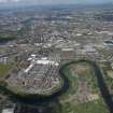 Oblique aerial view of the Commonwealth Games Village, Celtic Park and Emirates Arena, looking NNW.