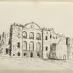 Sketch of ruin of Craighall House