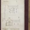 Copy of plan of Dwelling house, Deskie, Glenlivat