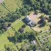 Oblique aerial view of Finlaystone House, looking NE.