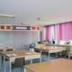 Main Block. Interior. First Floor. General view of sewing room.