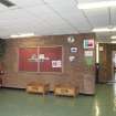 Main Block. Interior. General view of entrance foyer.