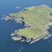 General oblique aerial view of Staffa, looking N.