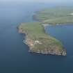 General oblique aerial view of the Mull of Galloway, looking WNW.