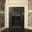 1st floor, south bedroom dressing room, detail of fireplace