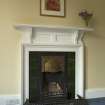 1st floor, south east bedroom, detail of fireplace