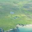 Oblique aerial view of Brough Lodge and Snabrough, Fetlar looking NNE.