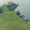 Oblique aerial view of Sumburgh Head Lighthouse, looking S.