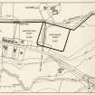 Location plan of site of Mumrills Roman fort.