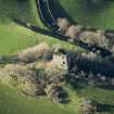 Oblique aerial view of Craigneil Castle, looking NW.