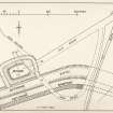 Publication drawing; Motte, Bonnybridge; plan as surveyed in 1933.