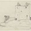 Drawing of Broughty Castle.
