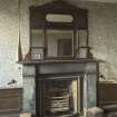 Ground floor, dining room, view of fireplace