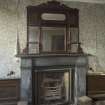 Ground floor, dining room, view of fireplace